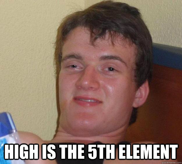 HIGH IS THE 5th ELEMENT  10 Guy