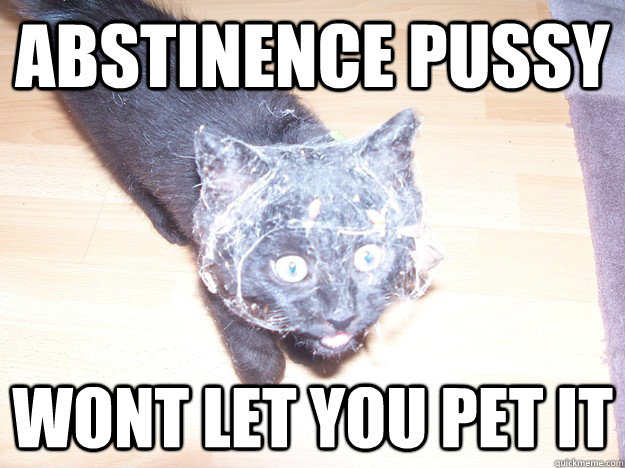 abstinence pussy wont let you pet it - abstinence pussy wont let you pet it  Abstinence Pussy