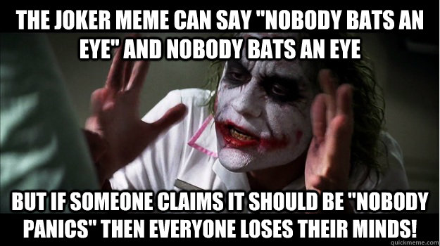 The joker meme can say 