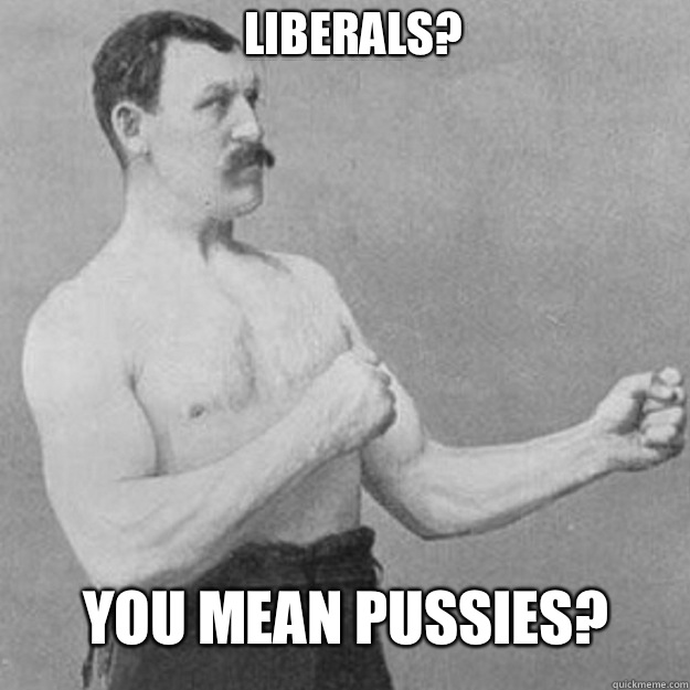Liberals? You mean pussies? - Liberals? You mean pussies?  Misc