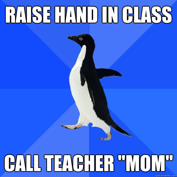 raise hand in class call teacher 