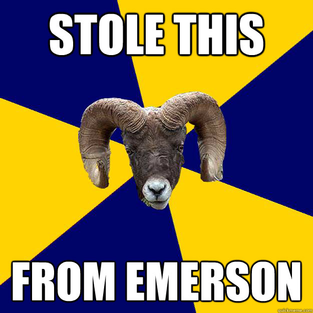 STOLE THIS FROM EMERSON Caption 3 goes here - STOLE THIS FROM EMERSON Caption 3 goes here  Suffolk Kid Ram