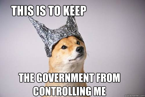 This is to keep  The government from controlling me  - This is to keep  The government from controlling me   Tin-Foil Dog