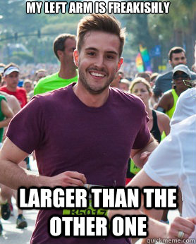 my left arm is freakishly larger than the other one  Ridiculously photogenic guy