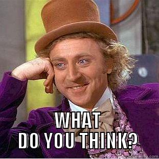  WHAT DO YOU THINK? Condescending Wonka