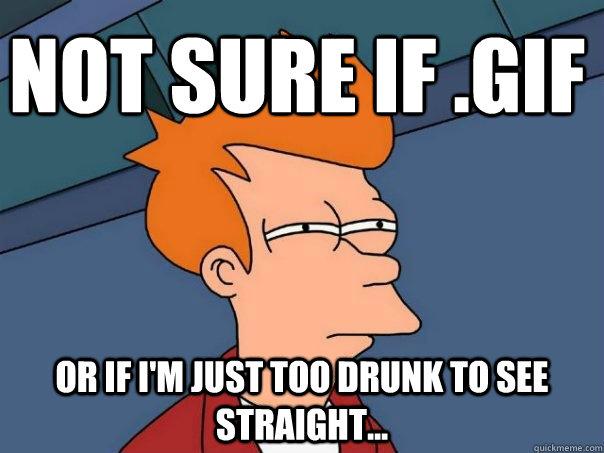 Not sure if .GIF Or if i'm just too drunk to see straight... - Not sure if .GIF Or if i'm just too drunk to see straight...  Futurama Fry