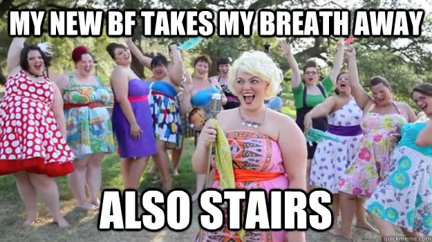 My new bf takes my breath away also stairs - My new bf takes my breath away also stairs  Big Girl Party
