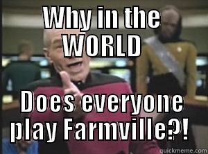 WHY IN THE WORLD DOES EVERYONE PLAY FARMVILLE?!  Annoyed Picard