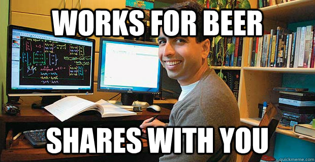 works for beer shares with you - works for beer shares with you  Good Guy Khan