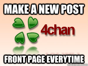 Make a new post Front page everytime  