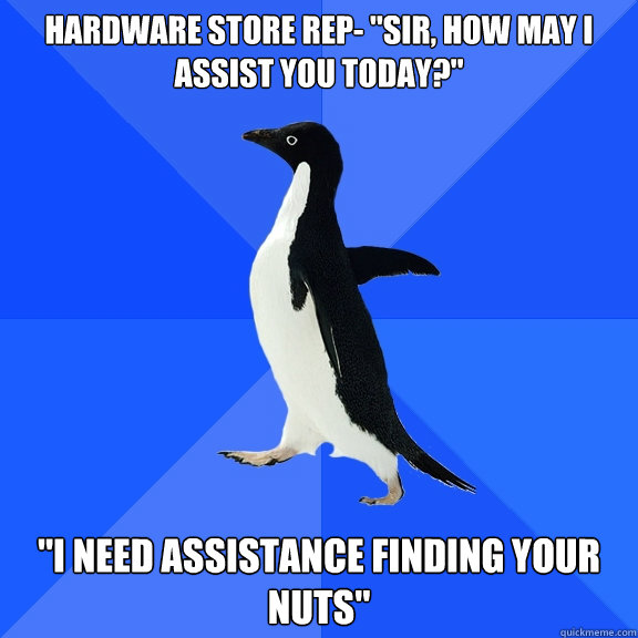 Hardware store rep- 