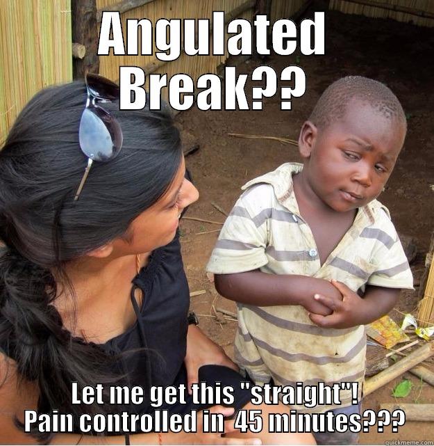ANGULATED BREAK?? LET ME GET THIS 