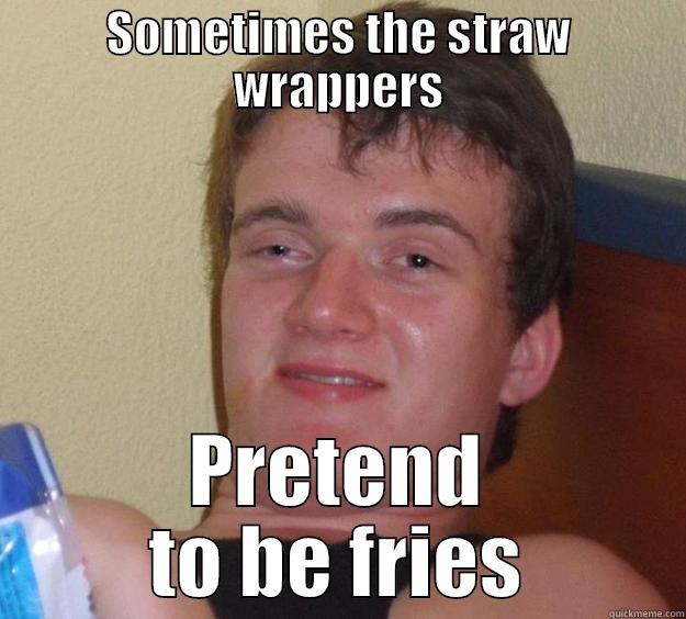 In McDonald's Bags - SOMETIMES THE STRAW WRAPPERS PRETEND TO BE FRIES 10 Guy