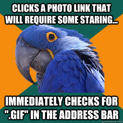 clicks a photo link that will require some staring... immediately checks for 
