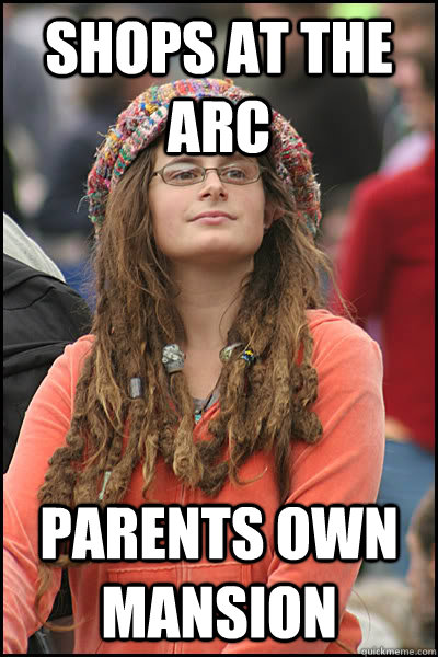 shops at the arc parents own mansion  liberal college girl