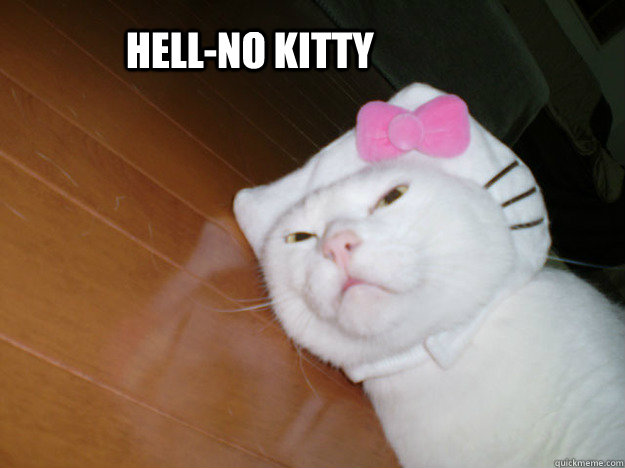 Hell-no Kitty  Hell-no Kitty
