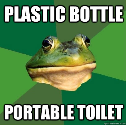 Plastic Bottle Portable Toilet  Foul Bachelor Frog