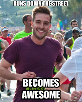 runs down the street BECOMES AWESOME  Ridiculously photogenic guy
