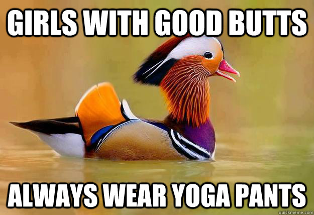 Girls with good butts Always wear yoga pants  