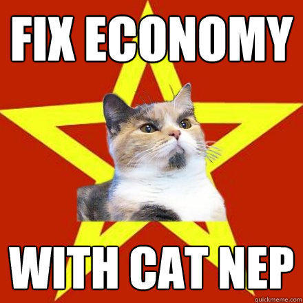 Fix Economy With cat nep  Lenin Cat