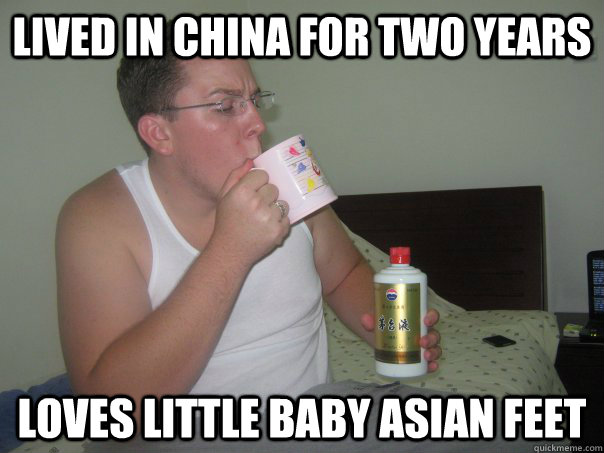 Lived in china for two years loves little baby Asian feet  