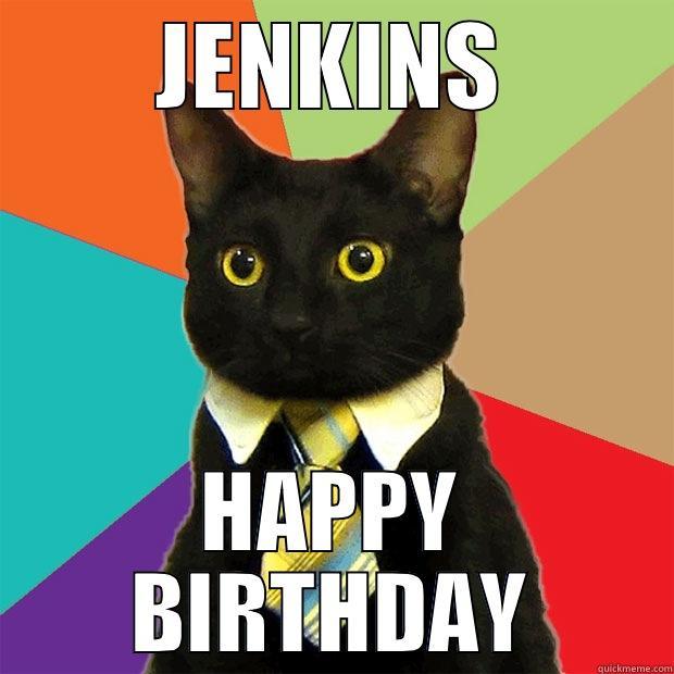 JENKINS HAPPY BIRTHDAY Business Cat