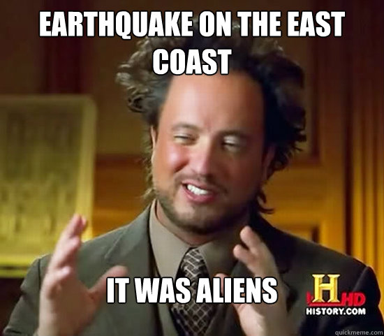 Earthquake on the East Coast It was aliens  Ancient Aliens