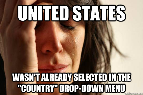 United states wasn't already selected in the 