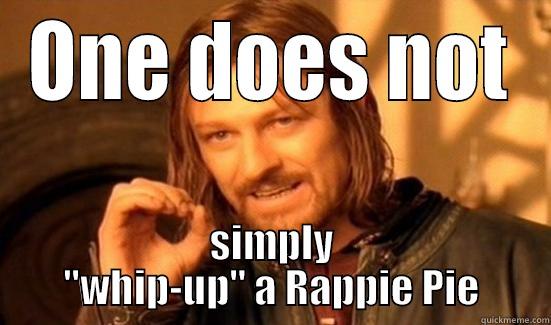 ONE DOES NOT SIMPLY 