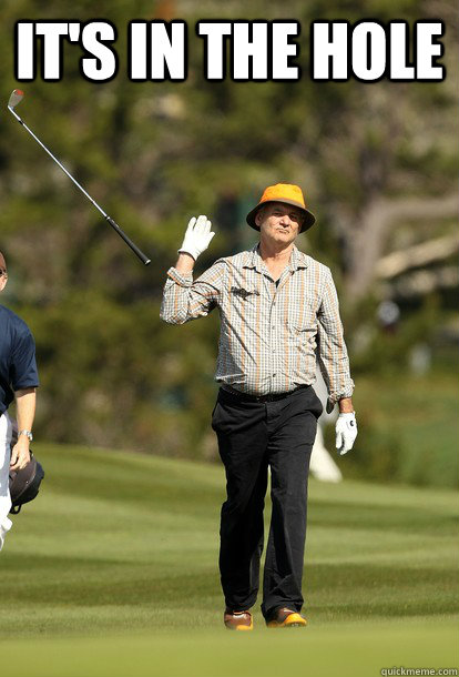 IT'S IN THE HOLE   Bill Murray
