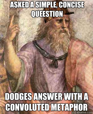 Asked a simple, concise queestion Dodges answer with a convoluted metaphor  